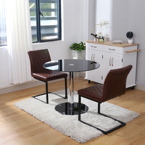 90cm black round - 90cm,