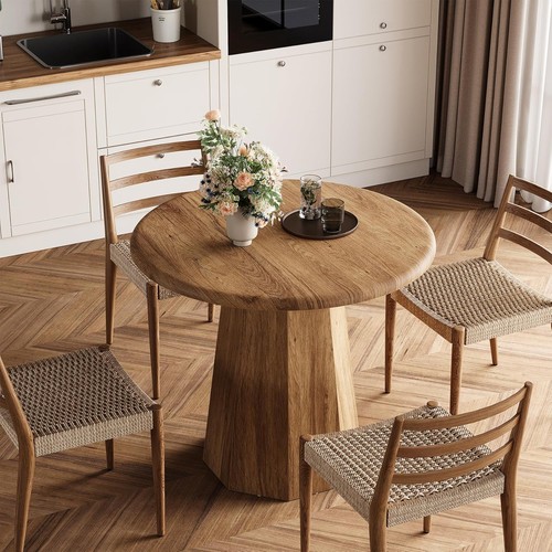 Round dining table for 4 - table, 2-4