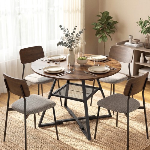 Homcom round dining table - table, for