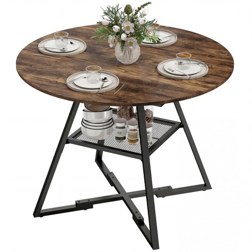 Homcom round dining table for - dining,