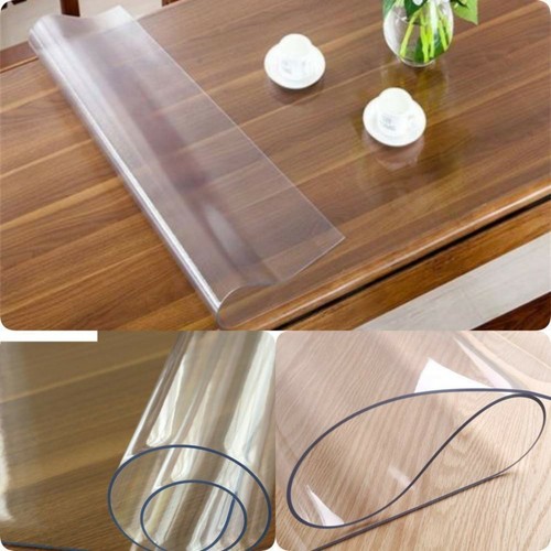 Transparent pvc tablecloth - transparent,