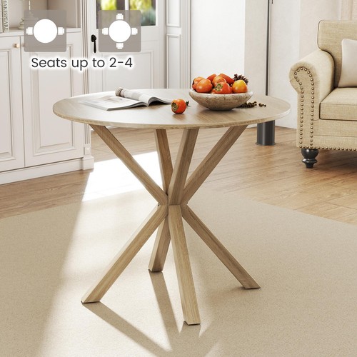 Wood dining table round - wood,