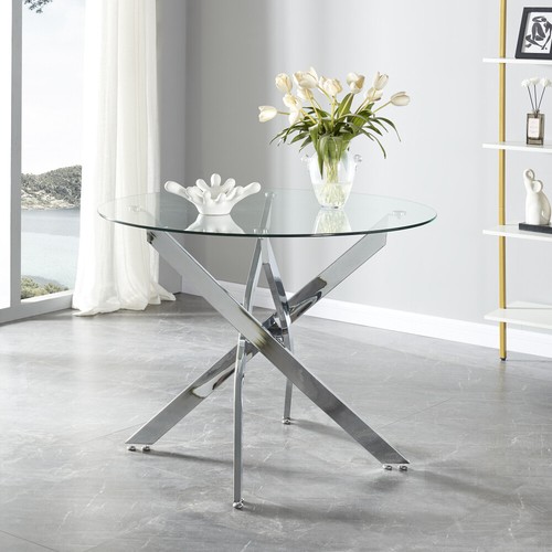Round glass home kitchen - kitchen, table