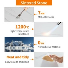 80cm Round Marble Dining Table